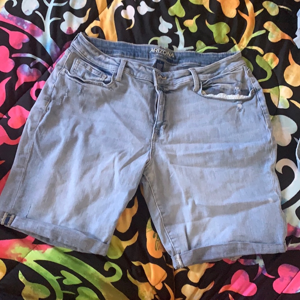 Blue short thigh length